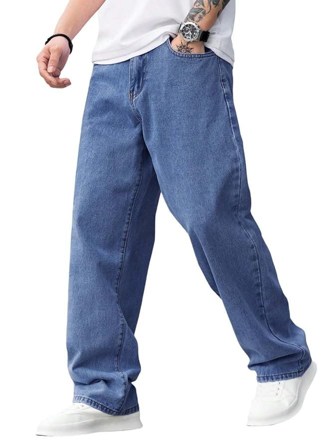 KOTTY Mens Mid Rise Straight Jeans