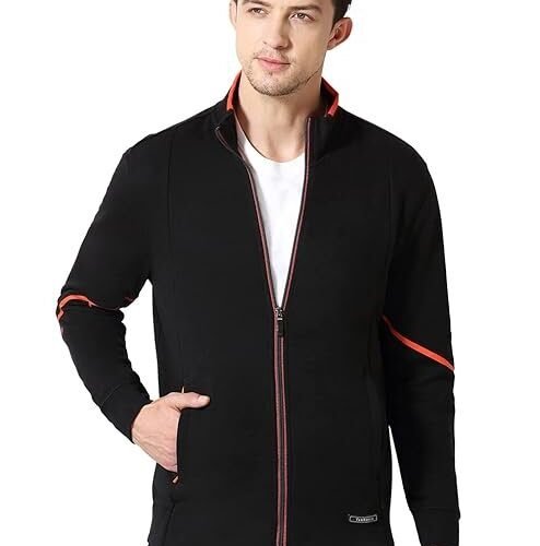 Van Heusen Cotton Blend Men High Neck Jacket