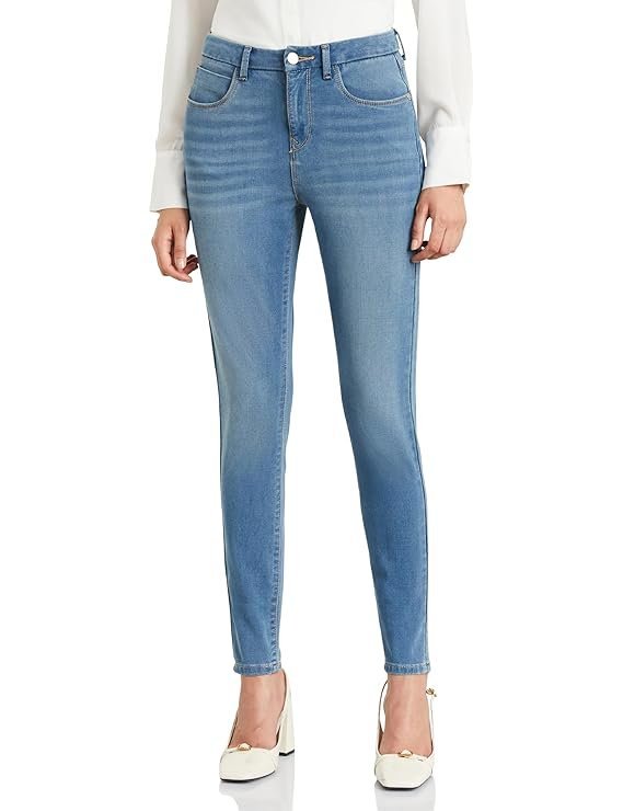 Symbol Premium Women's Skinny 4-Way Stretch Jeans (Mid Rise | Ankle Length | Desk-to-Dinner)