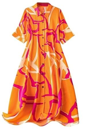 Leriya Fashion Women’s One Piece Dress – Stylish Midi Party Dress for Women | Summer Casual Wear for Events, Date & Evening Look