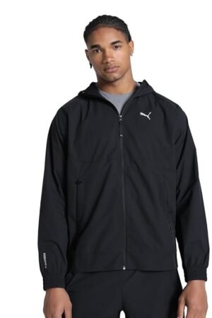 Men's Polyester Standard Length A-Line Coat